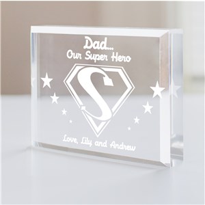 Super Hero Personalized Father's Day Keepsake
