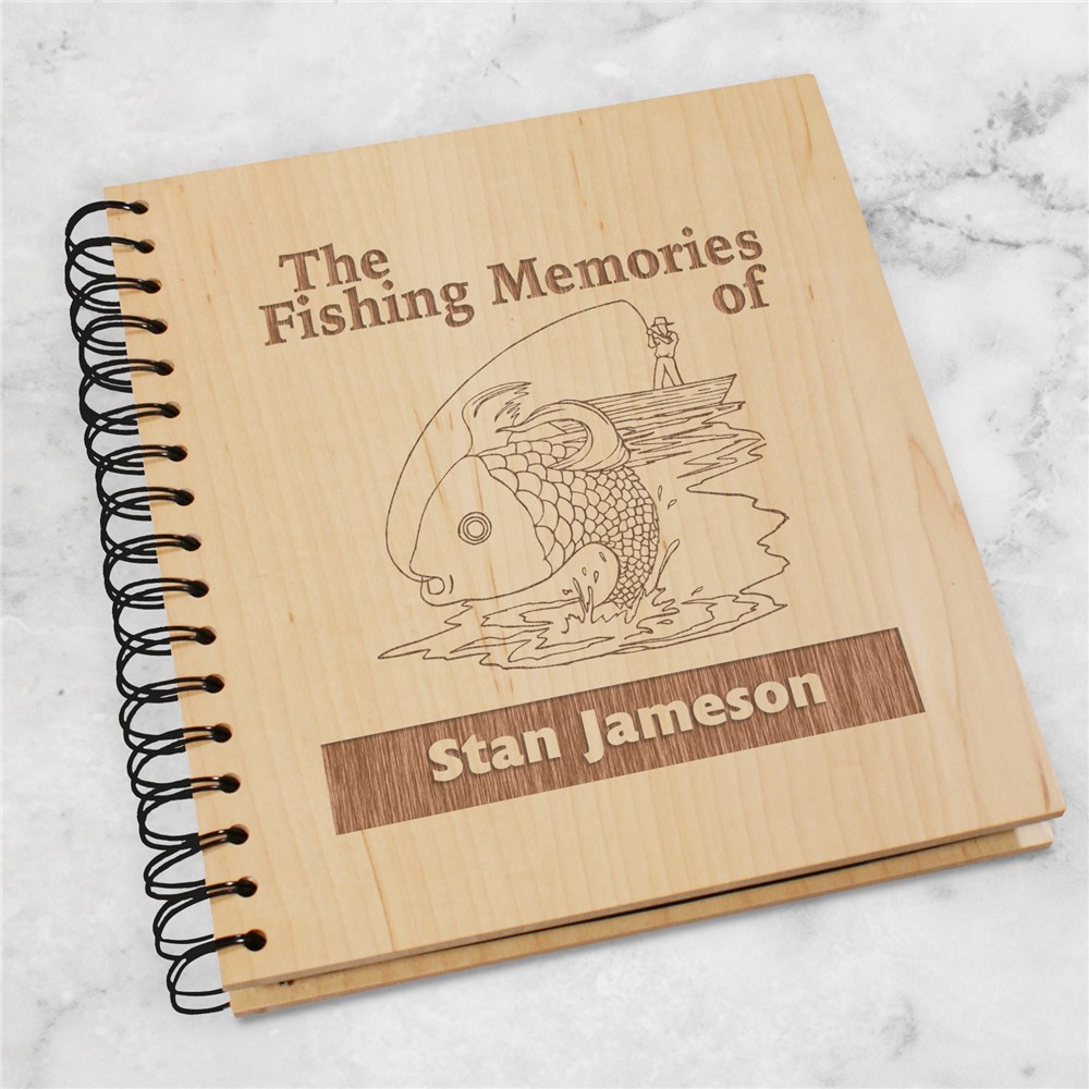 Fishing Memories Photo Album | Personalized Fishing Gifts