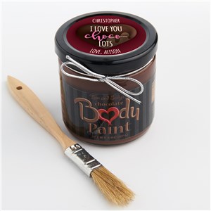 Personalized I Love You Choco-Lots Chocolate Body Paint