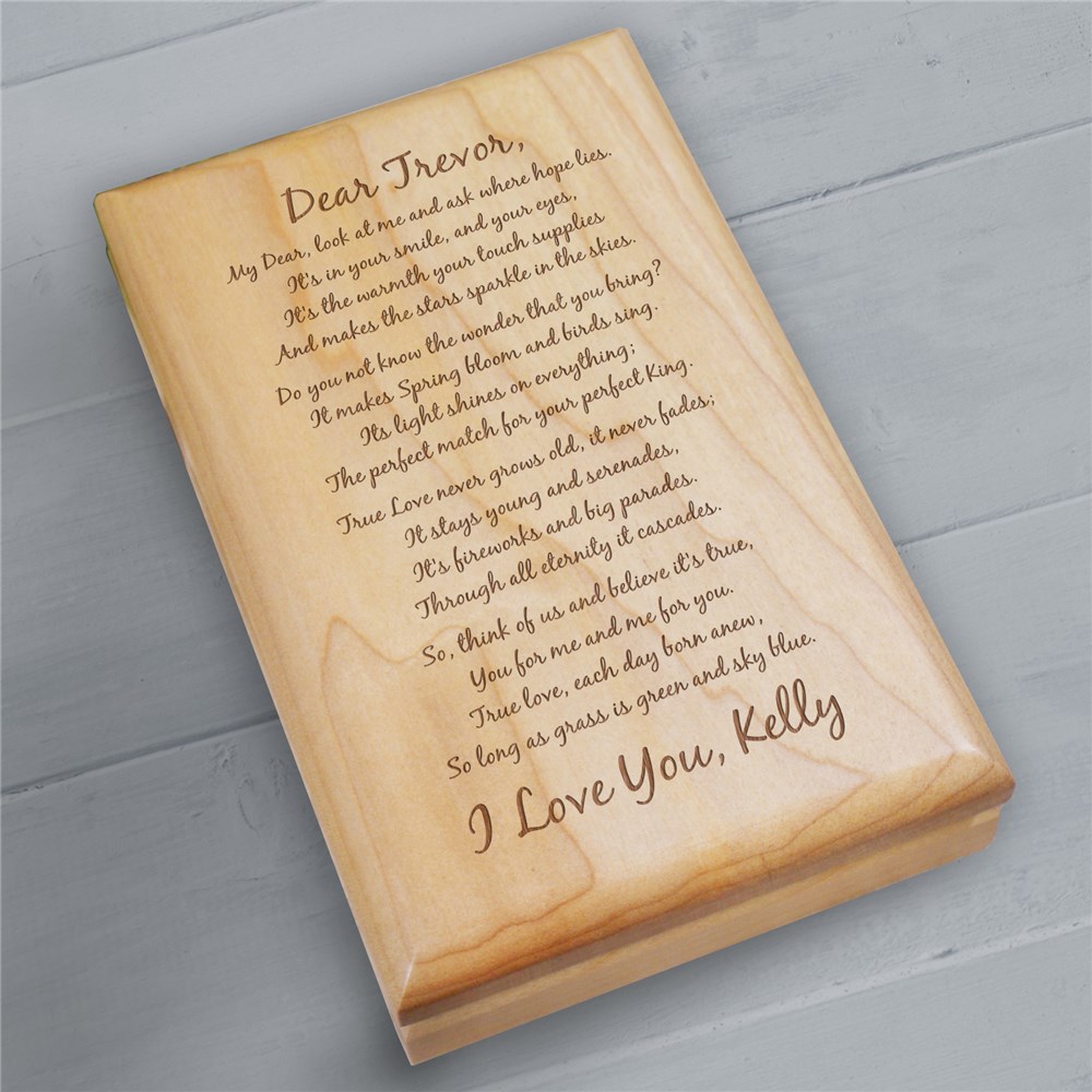 To My Love Personalized Valet Box | Personalized Romantic Gifts
