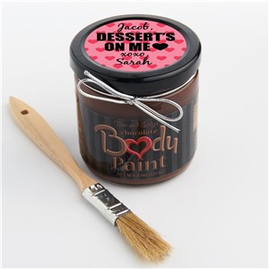Personalized Dessert's on Me Chocolate Body Paint 7205038