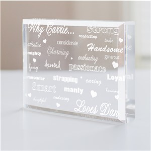 Engraved Why I Love You Keepsake | Personalized Small Valentine's Gifts