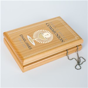 Personalized Gold Communion Chalice Valet Box 7218465