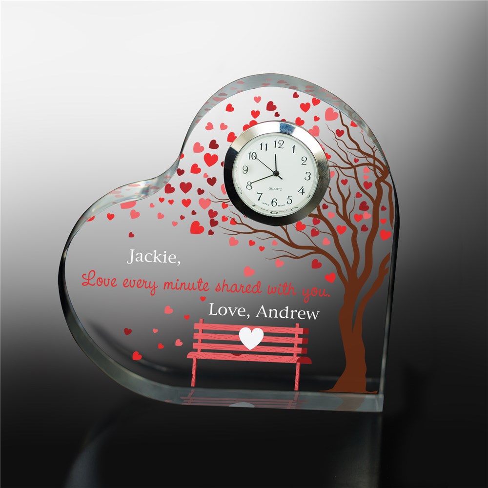 Personalized Love Tree Heart Clock Keepsake 7219882