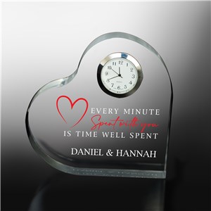 Personalized Every Minute Heart Clock Keepsake 7219892