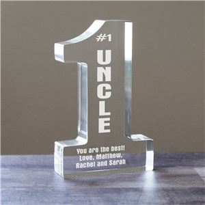 Number One Uncle Personalized Keepsake Gift