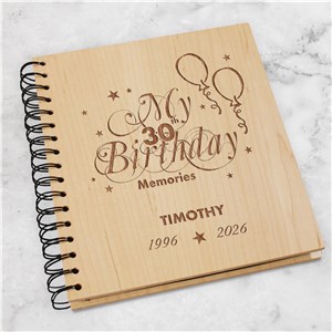 Engraved 30th Birthday Memories Photo Album