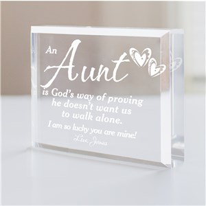 God's Way of Proving... Personalized Keepsake | Personalized Aunt Gifts