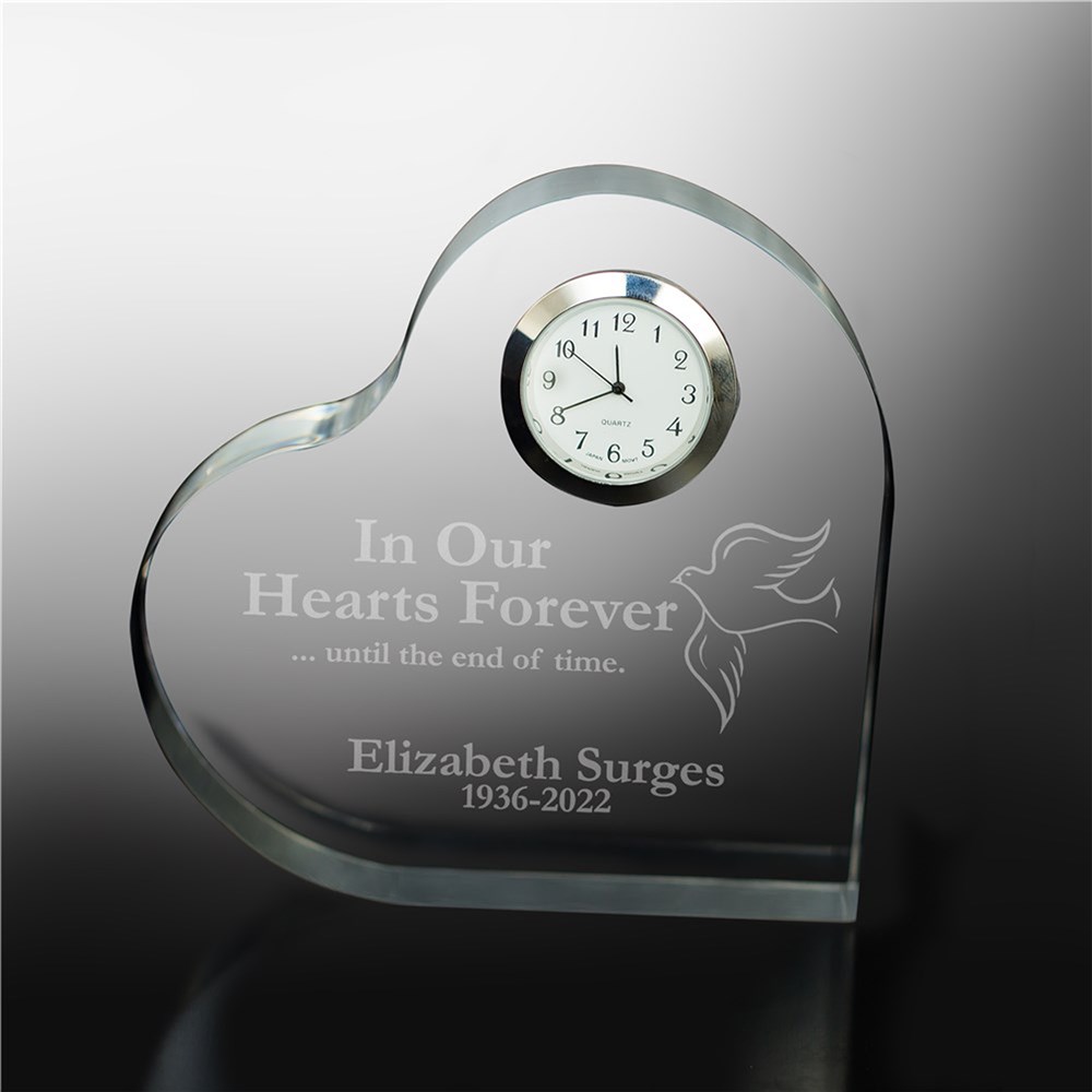 In Our Hearts Forever Personalized Memorial Heart Keepsake | Remembrance Gifts
