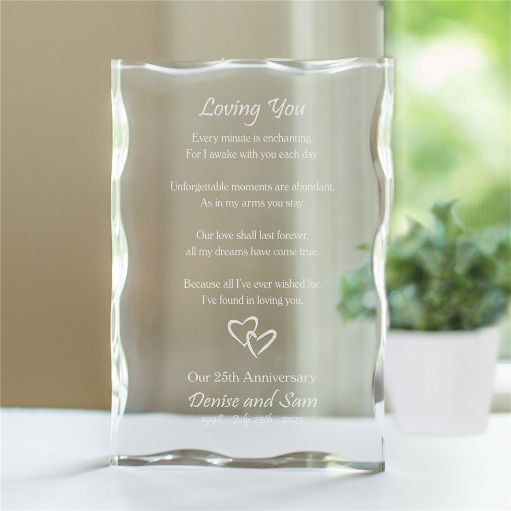 Anniversary Keepsake Engraved Anniversary Keepsake