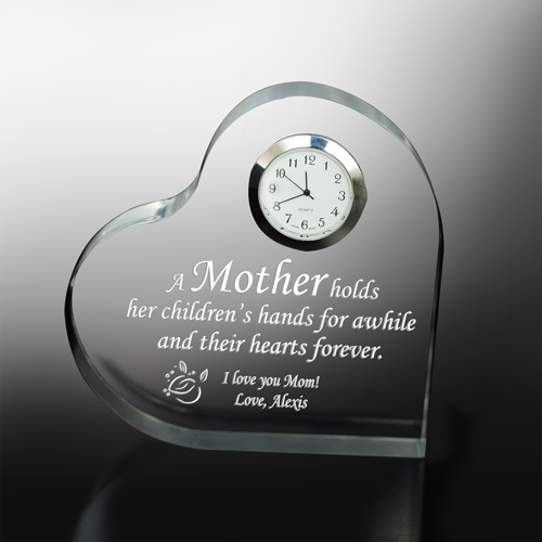 Personalized Mother Keepsake Clock GiftsForYouNow