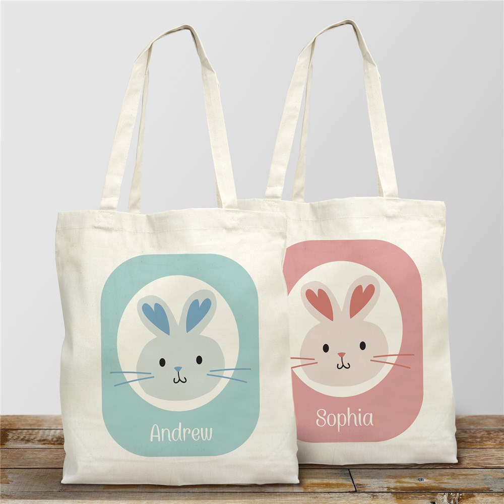 Easter Bunny Personalized Tote Bag | GiftsForYouNow