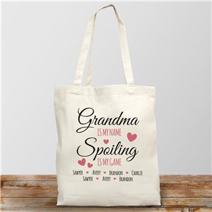 Personalized Spoiling Is My Game Tote | Mother's Day Gifts
