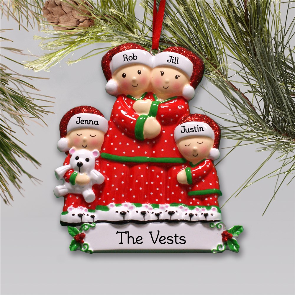 Personalized Pajama Family Ornament GiftsForYouNow