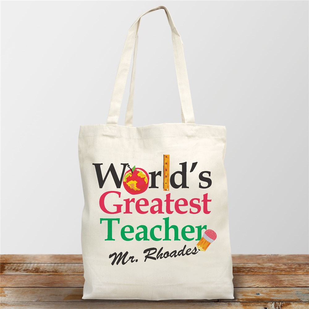 Personalized Teacher Tote Bags | GiftsForYouNow