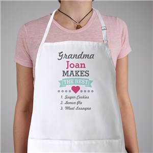 Personalized Grandma Makes the Best Apron | Mother's Day Gifts For Grandma