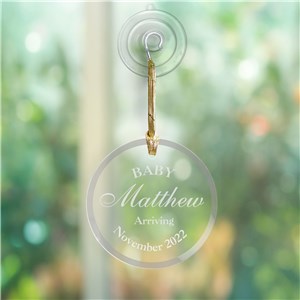 Engraved Baby Suncatcher | Personalized Baby Gifts