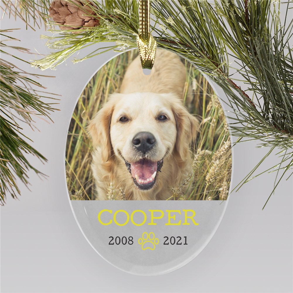 Personalized Pet Photo Memorial Ornament | Pet Memorial Ornaments