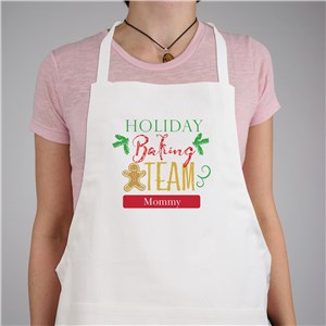 Personalized Holiday Baking Team Apron 8136397