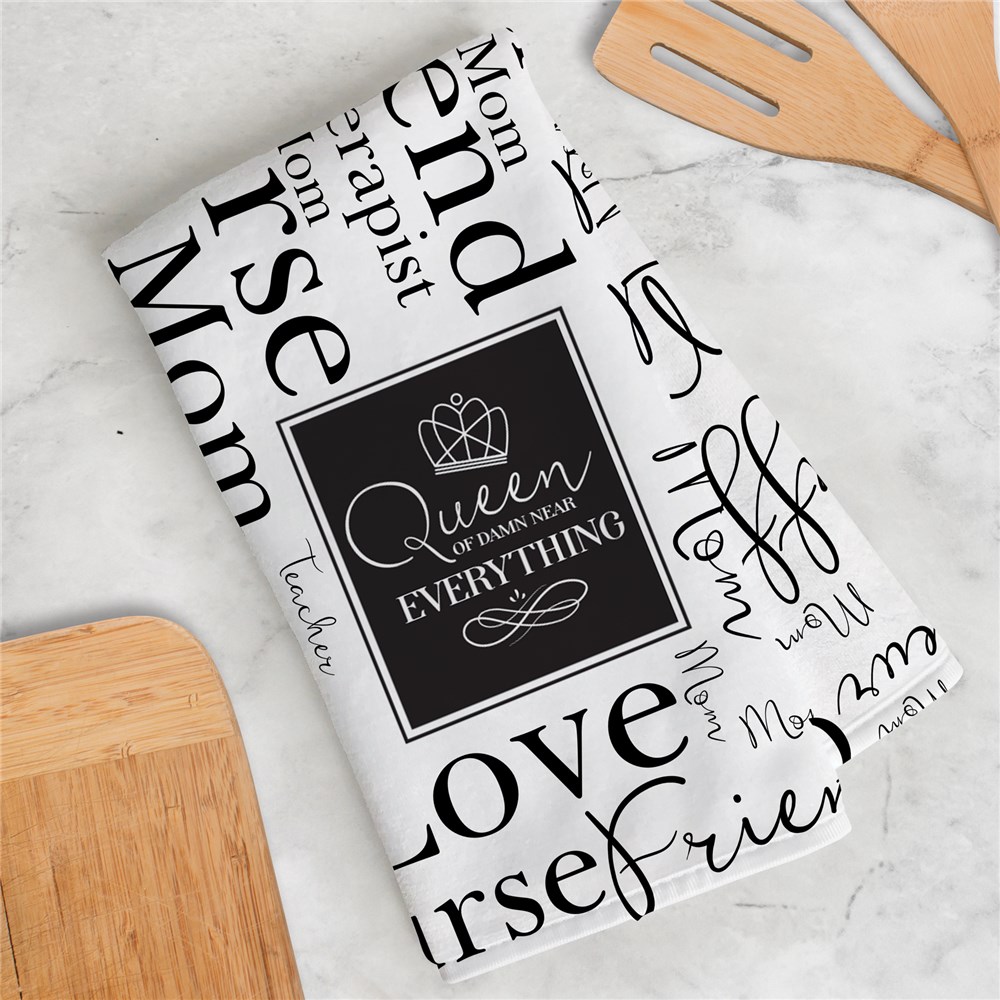 Personalized Dish Towel | Gifts For Mom