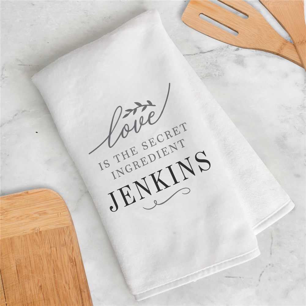 Personalized Dish Towel | Secret Ingredient Kitchen Accessories