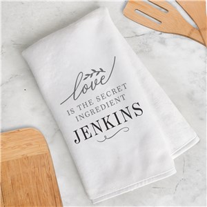 Personalized Dish Towel | Secret Ingredient Kitchen Accessories