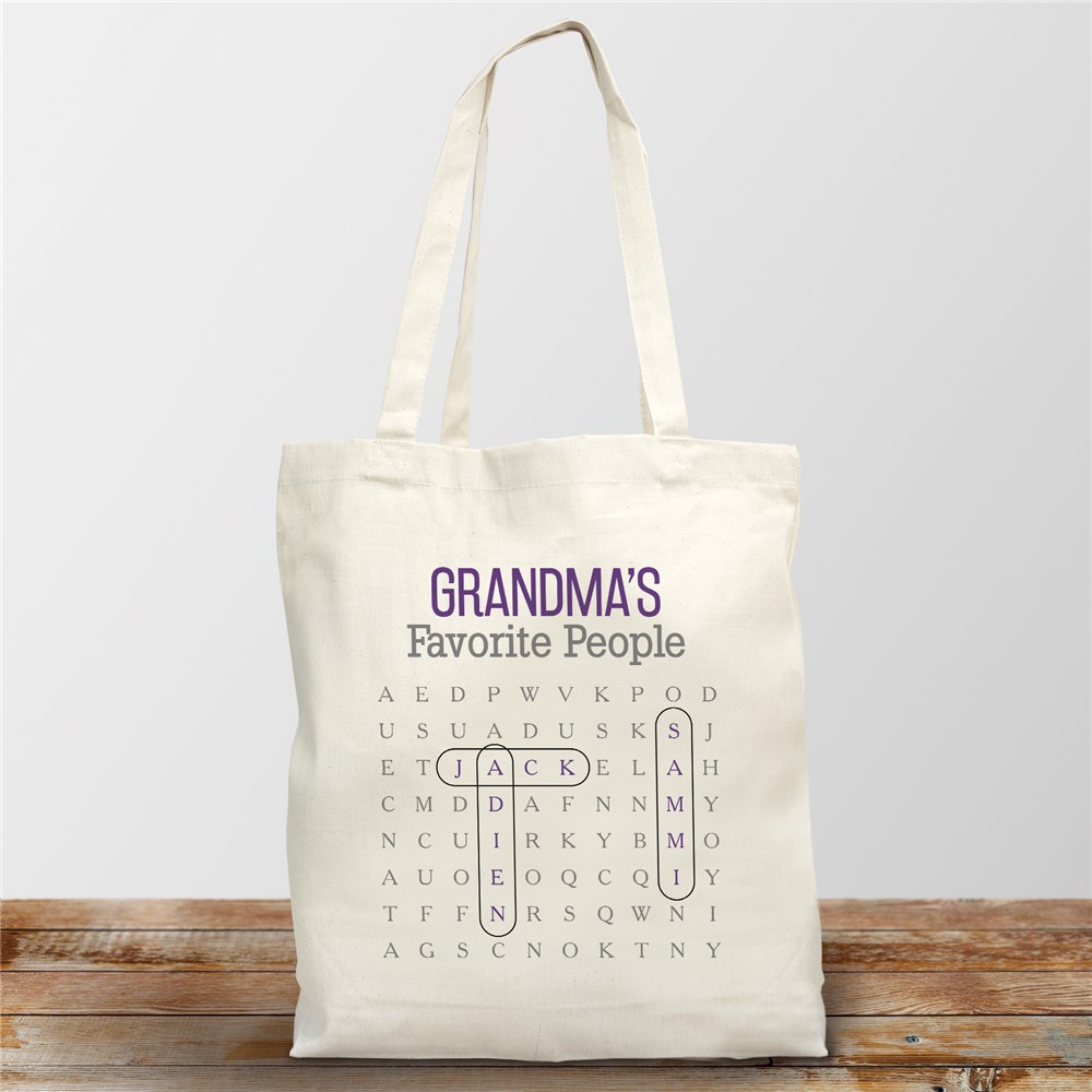 Word Search Canvas Bag | Personalized Re-Usable Bag