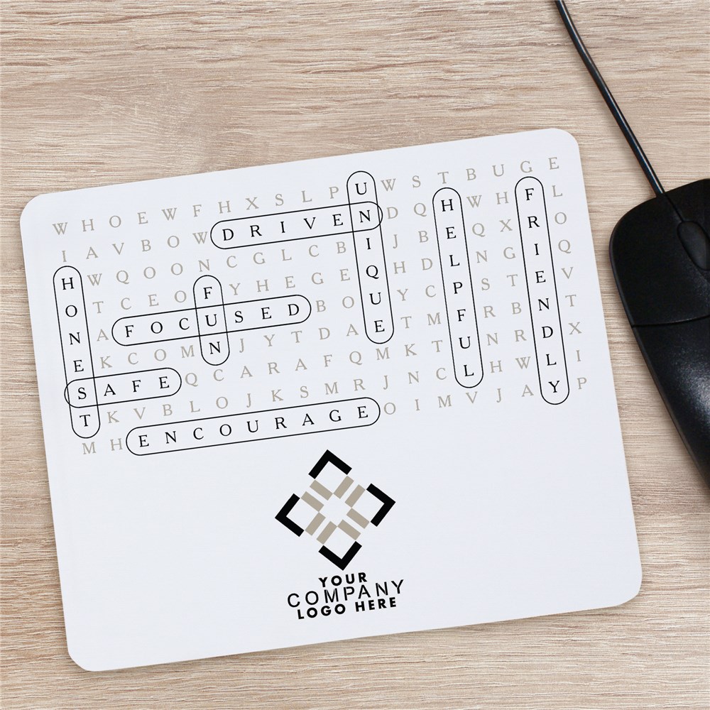 Word Search Mouse Pad | Personalized Company Mouse Pad