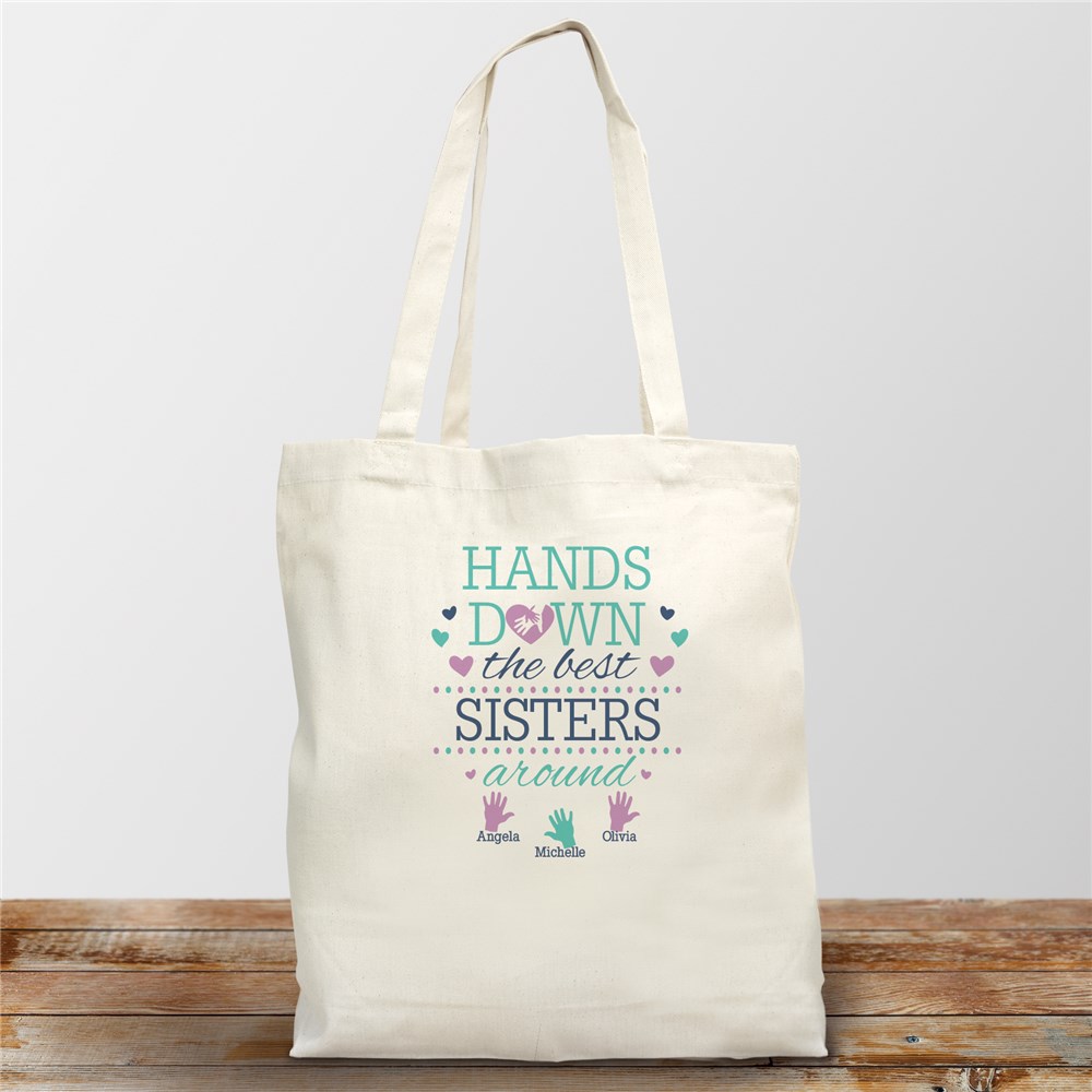 Personalized Hands Down the Best Tote Bag 8160912