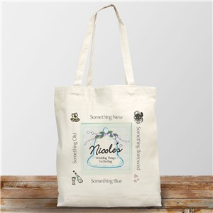 Wedding Things To Do Personalized Bride To Be Canvas Tote Bag
