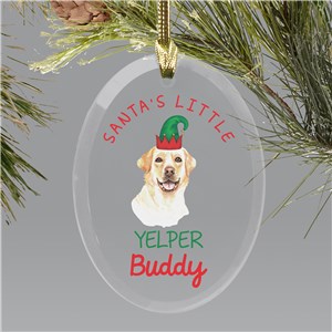 Custom Santa's Little Helper Christmas Ornament