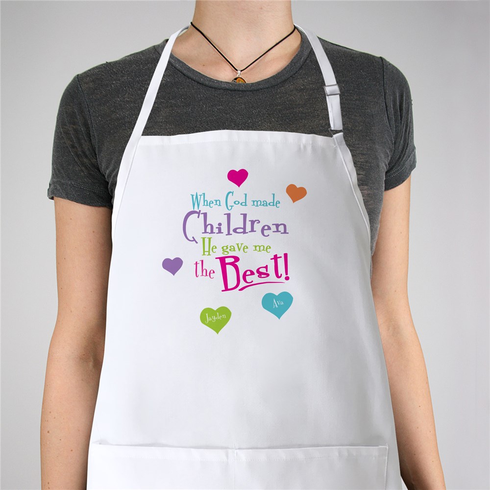 God Gave Me the Best Personalized Apron GiftsForYouNow