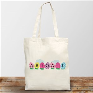 Personalized Easter Chicks Tote Bag