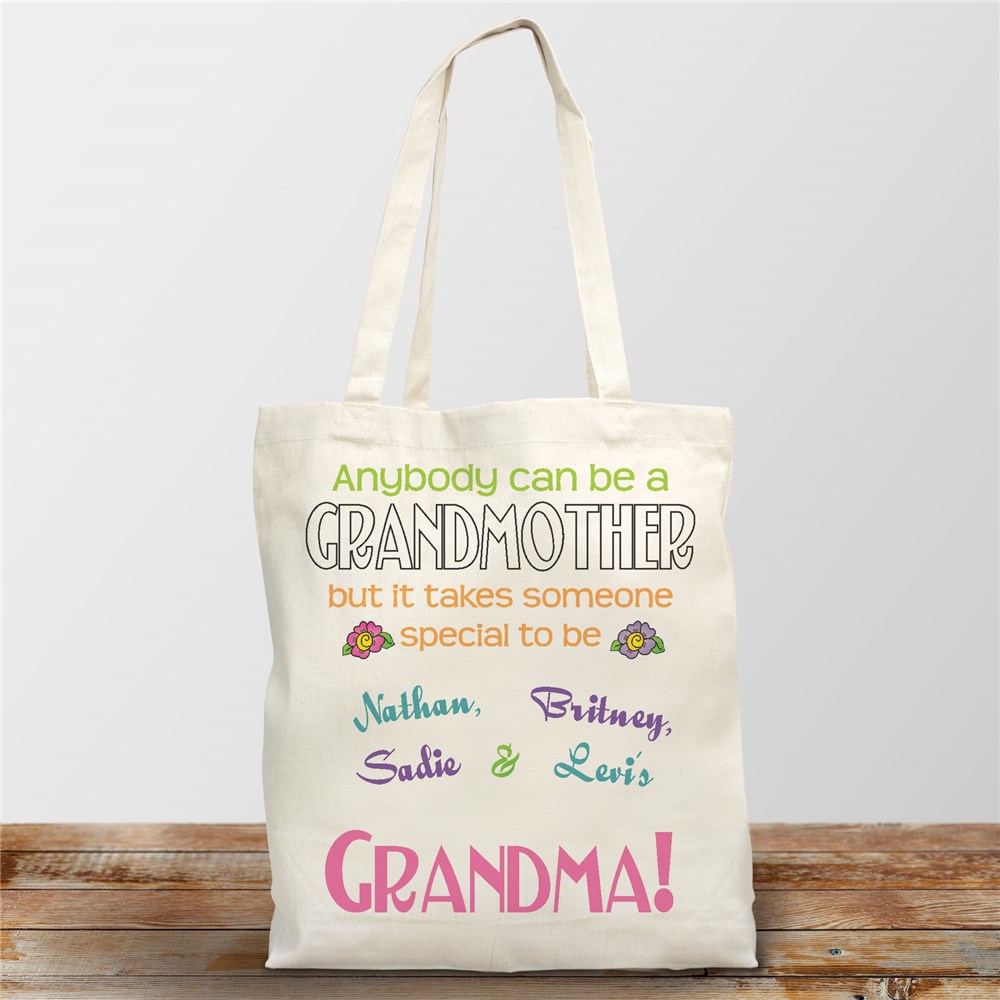 Personalized Grandma Tote Bag from www.semadata.org
