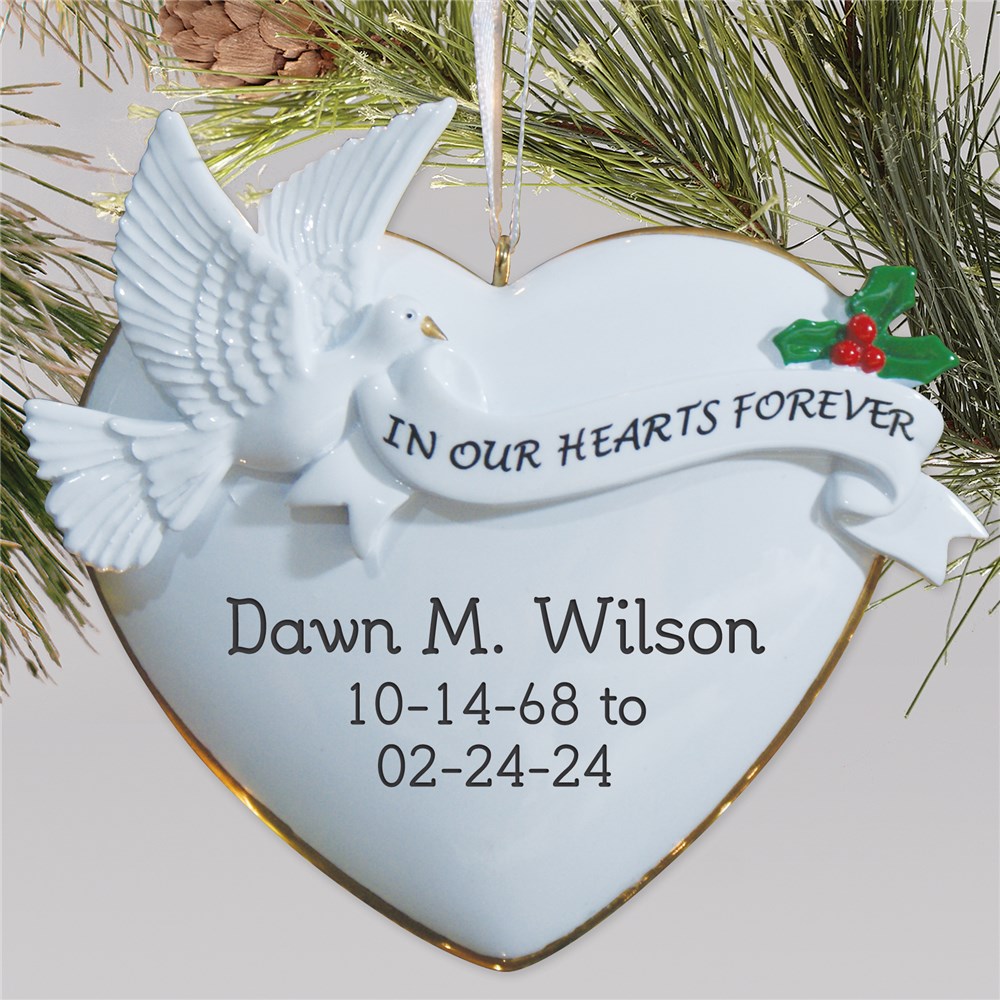 In Our Hearts Forever Memorial Ornament | GiftsForYouNow