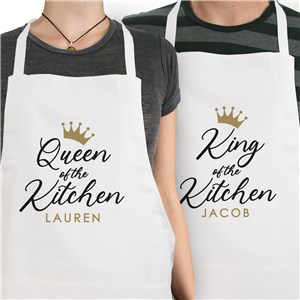 King Or Queen Of The Kitchen Personalized Apron