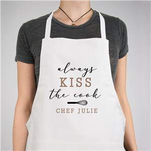 Personalized Kiss The Cook Apron