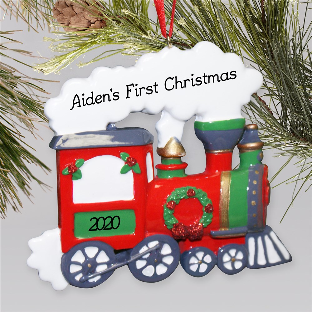 Personalized Train Holiday Ornament GiftsForYouNow