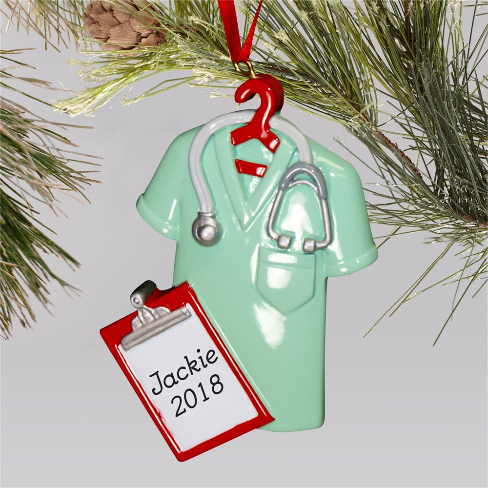 Personalized Nurse Christmas Holiday Ornament | GiftsForYouNow