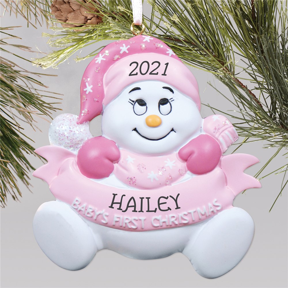 Baby Ornament Girls Ornament Puppy Ornament SnowMan Ornament Personalized Christmas Ornament Dog Ornament Personalized Baby Ornament