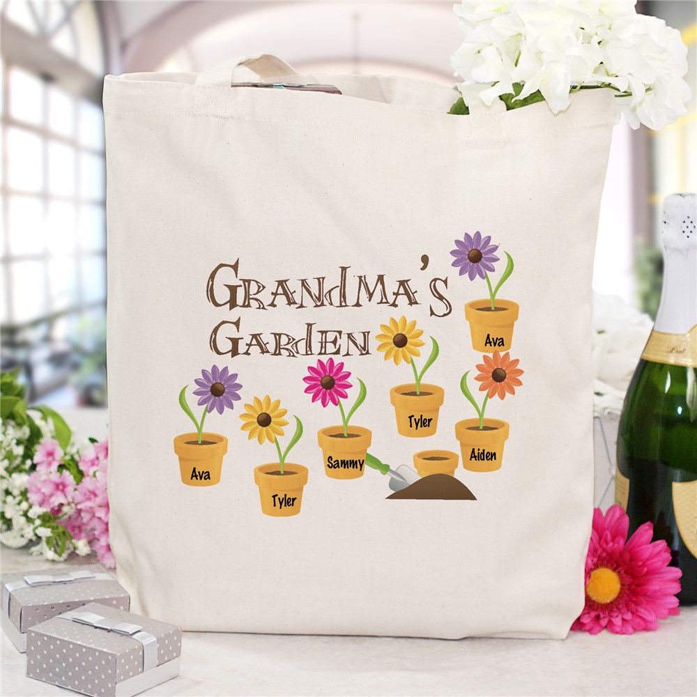 Garden Personalized Canvas Tote Bag | Grandma Gifts