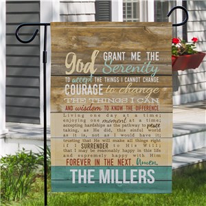 Personalized Serenity Prayer Garden Flag |Personalized Housewarming Gifts