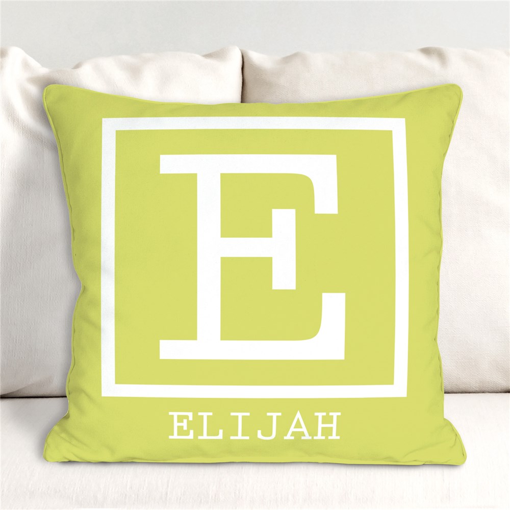Baby Monogram Personalized Throw Pillow | Personalized Gifts for Kids