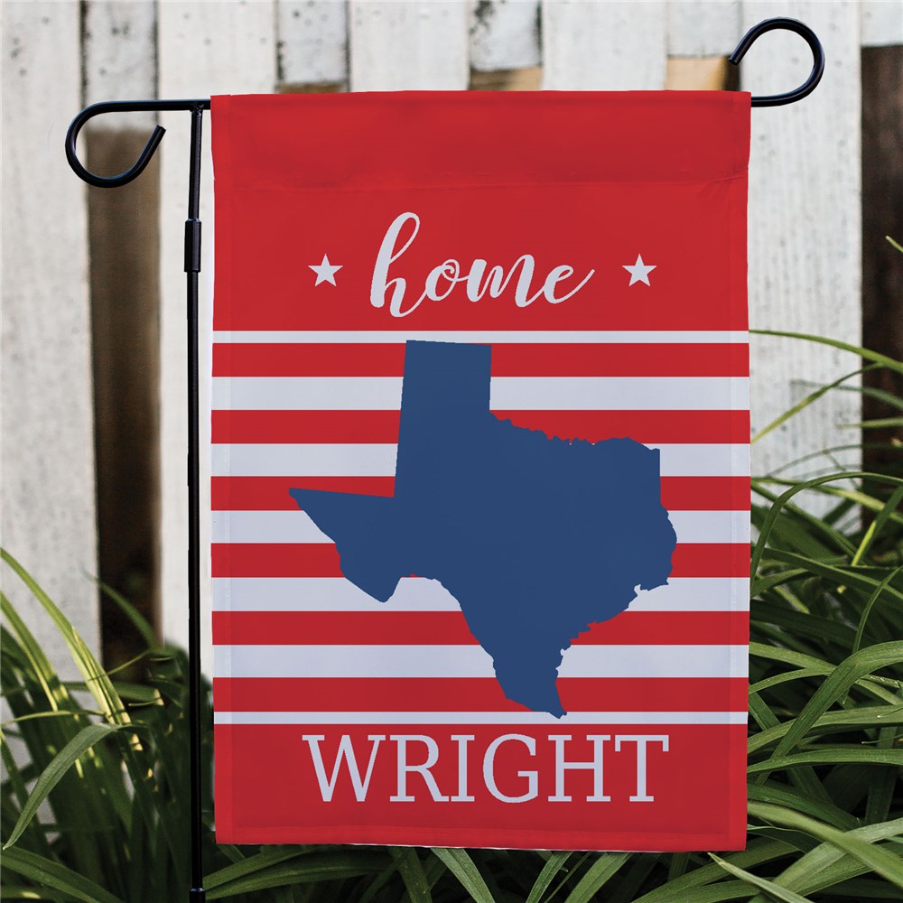 Personalized Home State Garden Flag 830104262B