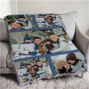 Personalized Photo Collage Afghan Throw 830106665