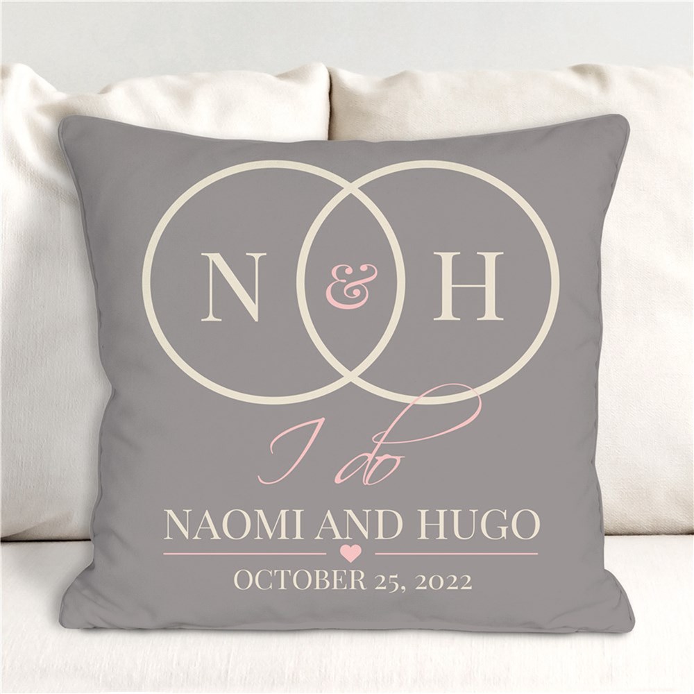 Personalized I Do Throw Pillow | Romantic Home