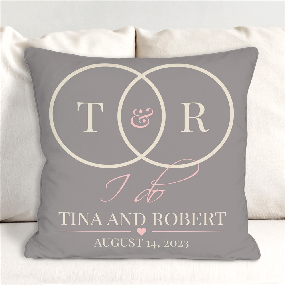 Personalized I Do Throw Pillow | Romantic Home