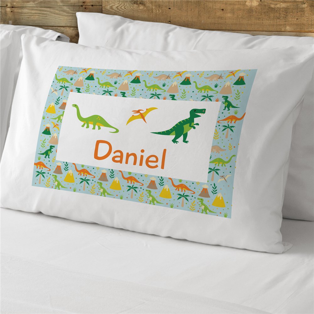 Personalized Dinosaur Pillowcase GiftsForYouNow