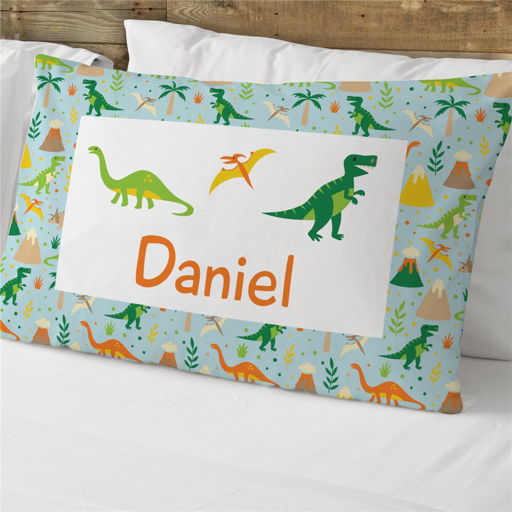 Personalized Dinosaur Pillowcase | Personalized Pillowcase For Kids