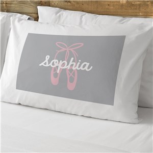 Personalized Ballet Slippers Pillowcase | Personalized Kids Pillowcase